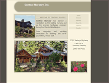 Tablet Screenshot of centralnursery.com